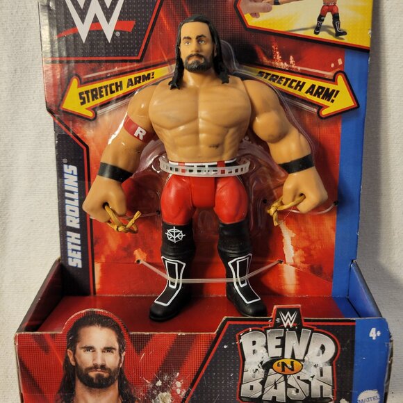 WWE Bend N Bash Seth Rollins.  -- ITEM #1602l - Picture 1 of 2